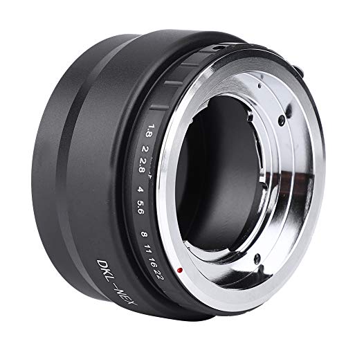 Rankomu DKL NEX Objektivadapterring aus Aluminiumlegierung, schwarz, für DKL Mount Kameraobjektiv auf NEX Mount Kamera, leicht, präzise Passform von Rankomu