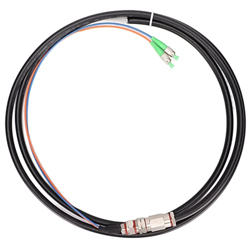 Rankomu FC Glasfaser-Pigtail-Glasfaserkabel, 2 Stränge, Einzelmodus, Glasfaser-Patchkabel für Instrumentierung, FC-Faser-Pigtail, 1 m Länge, Schwarz Rankomu FC Glasfaser-Pigtail-Glasfaserkabel, 2 Stränge, Einzelmodus, Glasfaser-Patchkabel für Instrumentierung, FC-Faser-Pigtail, 1 m Länge, Schwarz von Rankomu