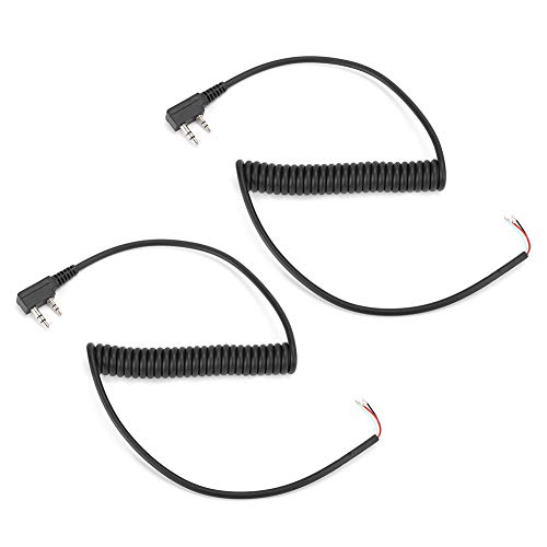 Rankomu Federkabel für Motorola, 2 Stück, 2-polig, 4 Drähte, Lautsprecher-Mikrofonkabel, kompatibel mit Baofeng UV5R und Kenwood TK370, Federkabel für Motorola, langlebiges Design Rankomu Federkabel für Motorola, 2 Stück, 2-polig, 4 Drähte, Lautsprecher-Mikrofonkabel, kompatibel mit Baofeng UV5R und Kenwood TK370, Federkabel für Motorola, langlebiges Design von Rankomu