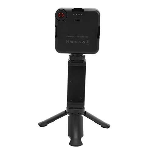 Rankomu Lichtstativ, Handyhalterung, Stativ-Set, Fülllicht, Telefonclip für Vlog-Video-Live-Stream, verstellbares Schreibtischstativ mit Handy-Clip, tragbar, kompaktes Design von Rankomu