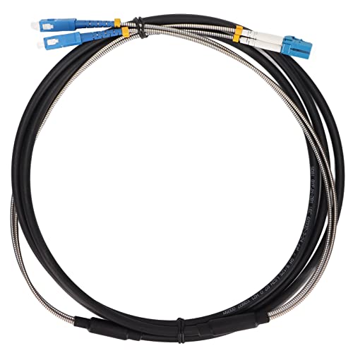 Rankomu Optisches Kabel, Glasfaserkabel, 3 m, SC auf LC, Singlemode, gepanzertes Patchkabel für Ethernet-Rechenzentrum, 3 Meter lang, Hochleistungsoptisches Kabel Rankomu Optisches Kabel, Glasfaserkabel, 3 m, SC auf LC, Singlemode, gepanzertes Patchkabel für Ethernet-Rechenzentrum, 3 Meter lang, Hochleistungsoptisches Kabel von Rankomu