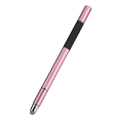 Rankomu Stylus 3 in 1 Kapazitiver Touchscreen Stylus, Stoffspitze Disc Kugelschreiber für Handy und Tablet, Hohe Präzision, Roségold von Rankomu