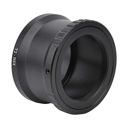 Rankomu Teleobjektiv-Adapterring aus Metall für T2/T-Mount-Objektiv für NEX E Mount Kamera, Objektivadapterring, Kameraobjektivadapter, Silber von Rankomu
