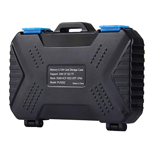 Rankomu Wasserdichte Speicherkartenleser Aufbewahrungsbox SIM-Kartenschutz Hülle Halter für USB CF TF Karten, kompatibel mit Tablet, Notebook & Android Smartphones, PU5002 Rankomu Wasserdichte Speicherkartenleser Aufbewahrungsbox SIM-Kartenschutz Hülle Halter für USB CF TF Karten, kompatibel mit Tablet, Notebook & Android Smartphones, PU5002 von Rankomu