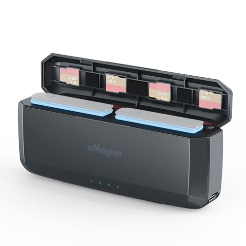 Rankomu aMagisn AD15 2-Slot Power Bank, 20W Akkubox Ladegerät, Eingebauter 7710mAh Akku, Typ-C PD3.0 Schnellladekoffer für X4, Ersatz-Ladegerät von Rankomu