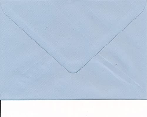 20 echte Rössler Briefumschläge für Briefe, Einladungen, festliche Anlässe oder Karten U2 in Hellblau / Graublau / Eisblau - 12,5 x 18,5 cm von Rannenberg & Friends