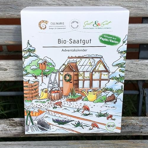 CU-66234 | Saatgut Adventskalender | 24 Würfel mit regionalen Raritäten von Gemüse-Saatgut von Rannenberg & Friends