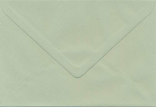 FVLFIL 20 echte Rössler Briefumschläge für Briefe, Einladungen, Festliche Anlässe oder Karten B6 in Vintage-grün/Olive/Eucalyptus/Pastell-grün - 12,5 x 18,5 cm von Rannenberg & Friends