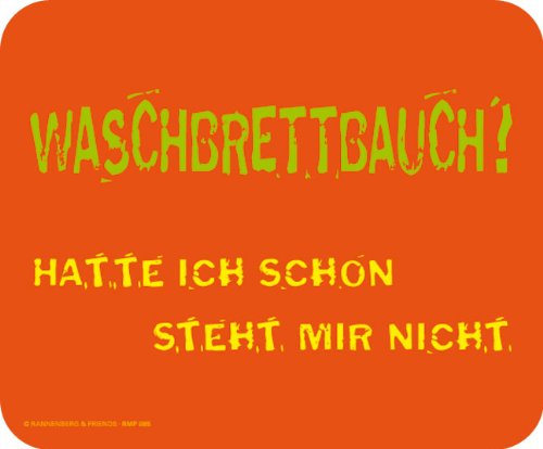 Maus-Pad "Waschbrettbauch" von Rannenberg und Friends