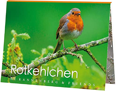 Postkartenbuch Rotkehlchen, 15 Karten, Vogel Postkartenbücher Ansichtskarte Postkarte Gartenvogel von Rannenberg & Friends