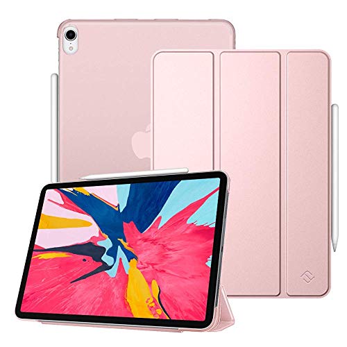 Ranny's Hülle für iPad Pro 11 2018,Ultra dünn smart magnetische Abdeckung,Trifold Stand Schutzhülle mit Auto Aufwachen/Schlaf für iPad Pro 11 Zoll (Pink) von Ranny's