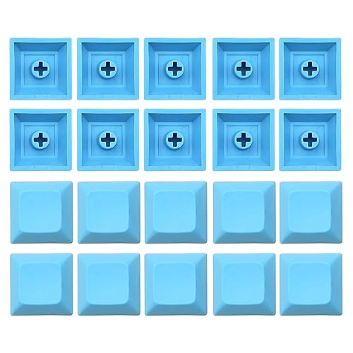 DSA-Tastenkappen, blanko, 1U-Tastenkappen, 20 Stück, mehrere Farben, für mechanische Tastaturen, DIY, DSA-Tastenkappen, PBT-Tastenkappen, blanko, Persönlichkeitsergänzung, Computer von Ranuw