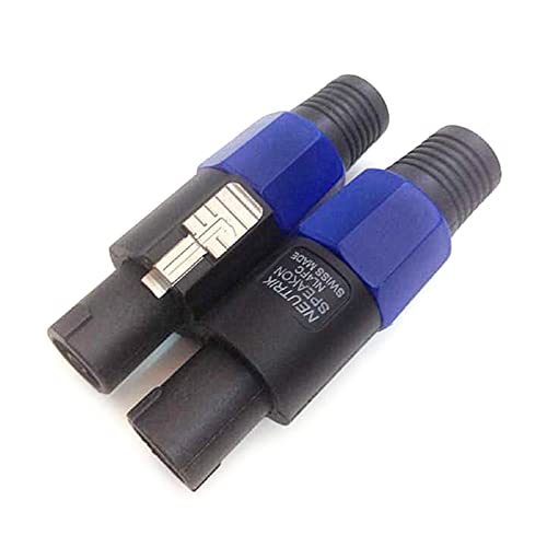 ForNL4FX Speakon 4-poliger Stecker Lautsprecheranschluss Runder Lautsprecherstecker Mit Drehverschluss Speakon Kabeladapter Speakon Kabelanschluss von Ranuw