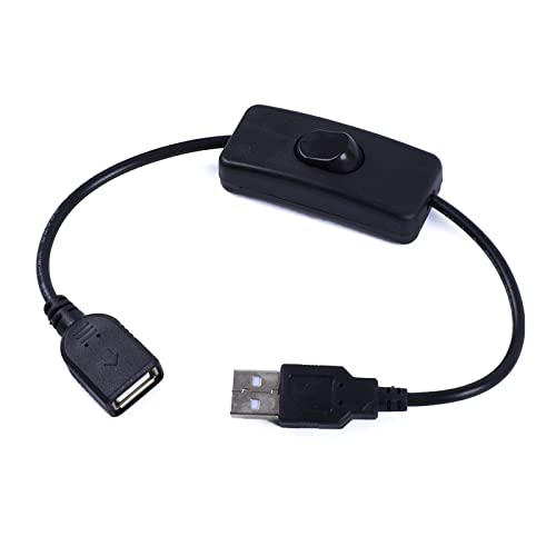 Ranuw 30CM USB Männlich Weiblich Verlängerung Adapter Kabel USB Kabel Mit Schalter EIN/AUS Für USB Lampe USB Fan Netzteil USB Verlängerung Kabel Kabel Adapter von Ranuw