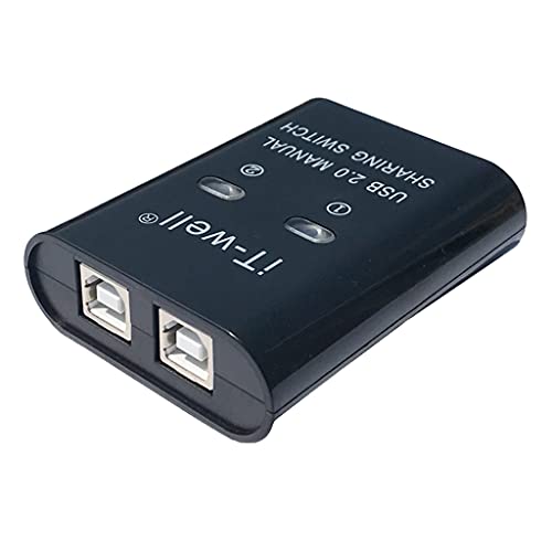 USB 2.0 Manuelle Freigabe Schalter Drucker Freigabe Gerät Hub 2 In 1 Out Datenübertragung Hub Konverter Usb Konverter Stecker Adapter Hub von Ranuw