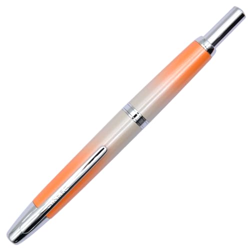 Ranvi Jinhao 10 Druckfüller, Metall-Druckfeder mit extra feiner Feder und Tintenkonverter (Orange) von Ranvi