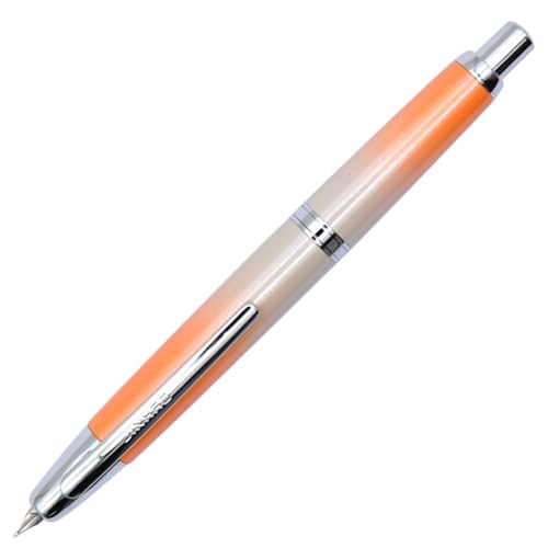 Ranvi Jinhao 10 Druckfüller, Metall-Druckfeder mit feiner Feder und Tintenkonverter (Orange) von Ranvi