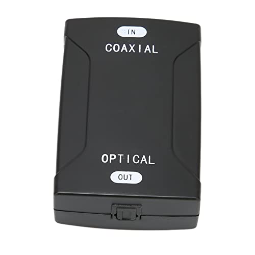 Optisch zu Koax-Audiokonverter, Multifunktions-High-Definition-Signalkonverter Koaxialkonverter Signalintegrität Robust für Dolby Digital für Heimkino(Koaxial zu Faser) von Ranvo