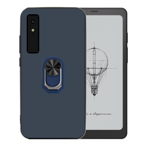 Ranyi Kompatibel mit BOOX Palma 2 Hülle, ultradünne TPU-Hülle mit 360° drehbarem Ringhalter, Ständer, flexible Silikon-Gummi-Hülle, kompatibel mit BOOX Palma 2 Mobile ePaper (2024 6,1 Zoll), Blau von Ranyi