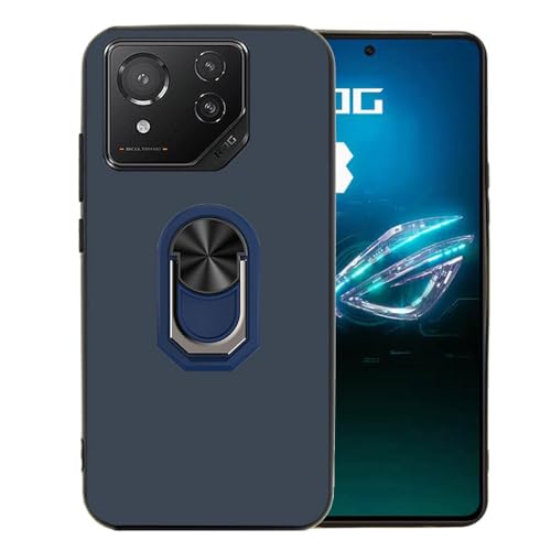 Ranyi ROG Phone 8 Hülle, ROG Phone 8 Pro Hülle, ultradünne TPU-Hülle mit 360° drehbarem Ringhalter, Ständer, flexibler Schutz, Silikonhülle für Asus ROG Phone 8/ROG Phone 8 Pro, Blau Ranyi ROG Phone 8 Hülle, ROG Phone 8 Pro Hülle, ultradünne TPU-Hülle mit 360° drehbarem Ringhalter, Ständer, flexibler Schutz, Silikonhülle für Asus ROG Phone 8/ROG Phone 8 Pro, Blau von Ranyi
