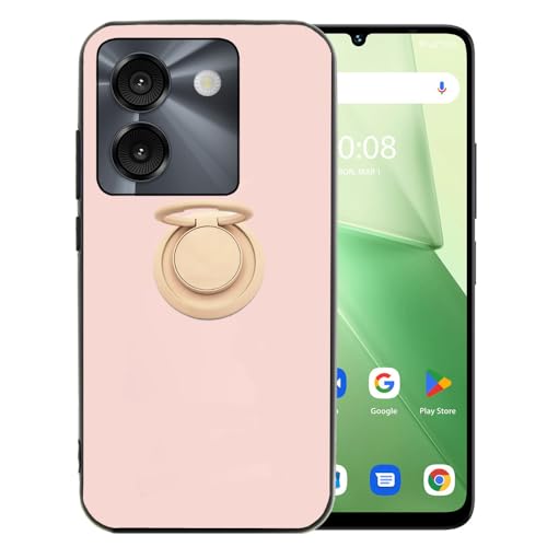 Ranyi Schutzhülle für AirVoice C67, schlank, flexibel, dünn, solides TPU mit 360° drehbarem Ringhalter, Ständer, stoßdämpfende Silikon-Gummi-Schutzhülle für AirVoice C67 Smartphone, 17,1 cm (6,7 Zoll von Ranyi