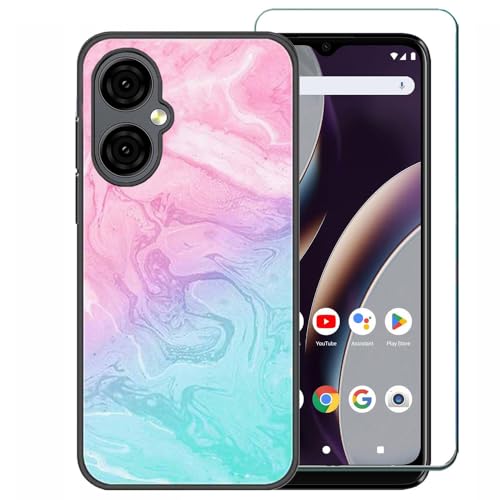 Ranyi Schutzhülle für BLU G34 mit Displayschutzfolie, BLU G34 G1070WW Handyhülle, Himmelsmarmor-Muster, dünn, TPU-Hülle mit Displayschutzfolie, Silikon-Gummi-Schutzhülle für BLU G34 G1070WW Smartphone Ranyi Schutzhülle für BLU G34 mit Displayschutzfolie, BLU G34 G1070WW Handyhülle, Himmelsmarmor-Muster, dünn, TPU-Hülle mit Displayschutzfolie, Silikon-Gummi-Schutzhülle für BLU G34 G1070WW Smartphone von Ranyi