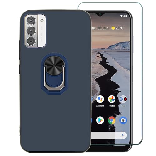 Ranyi Schutzhülle für Nokia G310 5G 2023 mit Displayschutzfolie, ultradünne TPU-Hülle mit Displayschutzfolie und 360° drehbarem Ringhalter, Ständer, Silikonhülle für Nokia G310 5G 2023, Blau Ranyi Schutzhülle für Nokia G310 5G 2023 mit Displayschutzfolie, ultradünne TPU-Hülle mit Displayschutzfolie und 360° drehbarem Ringhalter, Ständer, Silikonhülle für Nokia G310 5G 2023, Blau von Ranyi