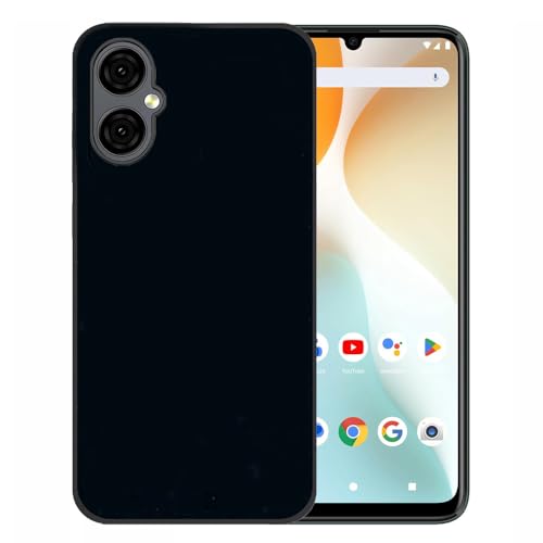Ranyi Schutzhülle für Pinwheel Genesis 3 (2025 17,3 cm) Smartphone, schwarz, schmal, dünn, flexibel, TPU mit verstärkten Ecken, stoßdämpfende Silikon-Gummi-Schutzhülle für Pinwheel Genesis 3 (2025) von Ranyi