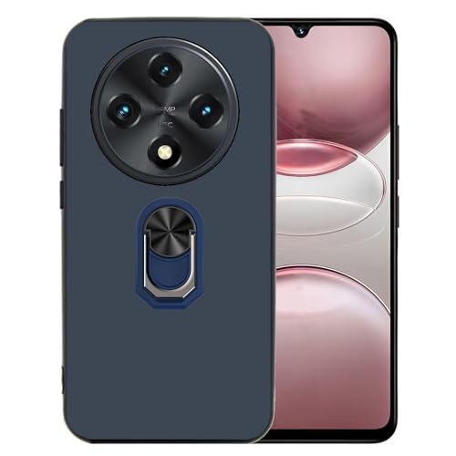 Ranyi Schutzhülle für UMIDIGI G100/UMIDIGI G100A, ultradünn, TPU-Hülle mit 360° drehbarem Ringhalter, Ständer, flexibles Silikon-Gummi, Schutzhülle für UMIDIGI G100 5G (2025 17,5 cm), Blau von Ranyi