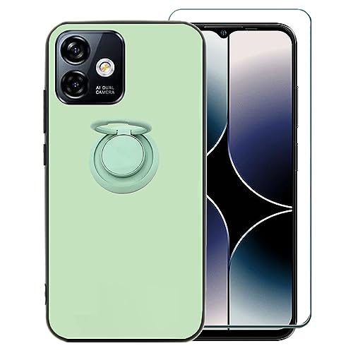 Ranyi Schutzhülle für Ulefone Note 16 Pro mit Displayschutzfolie, Ulefone Note 16 Pro Hülle, solide TPU-Hülle mit 360 Grad drehbarem Ringhalter, Ständer, flexible Silikonhülle für Ulefone Note 16 Pro Ranyi Schutzhülle für Ulefone Note 16 Pro mit Displayschutzfolie, Ulefone Note 16 Pro Hülle, solide TPU-Hülle mit 360 Grad drehbarem Ringhalter, Ständer, flexible Silikonhülle für Ulefone Note 16 Pro von Ranyi