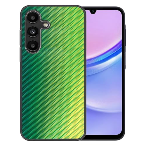 Ranyi Troomi Schutzhülle für Troomi Samsung A15 5G (16,5 cm (6,5 Zoll), buntes Farbverlauf, Wellenmuster, dünn, TPU, stoßdämpfend, Silikon-Gummi, Grün von Ranyi