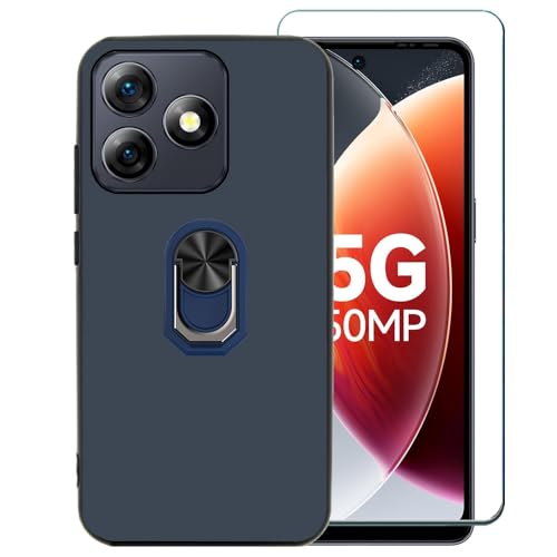 Ranyi Ulefone Note 18 Pro Hülle mit Displayschutzfolie, Ulefone Note 18 Ultra Hülle, Slim Dünn TPU Hülle & 360 Grad drehbarer Ringhalter Kickstand Silikon Gel Hülle für Ulefone Note 18 Pro/Ultra Blau Ranyi Ulefone Note 18 Pro Hülle mit Displayschutzfolie, Ulefone Note 18 Ultra Hülle, Slim Dünn TPU Hülle & 360 Grad drehbarer Ringhalter Kickstand Silikon Gel Hülle für Ulefone Note 18 Pro/Ultra Blau von Ranyi