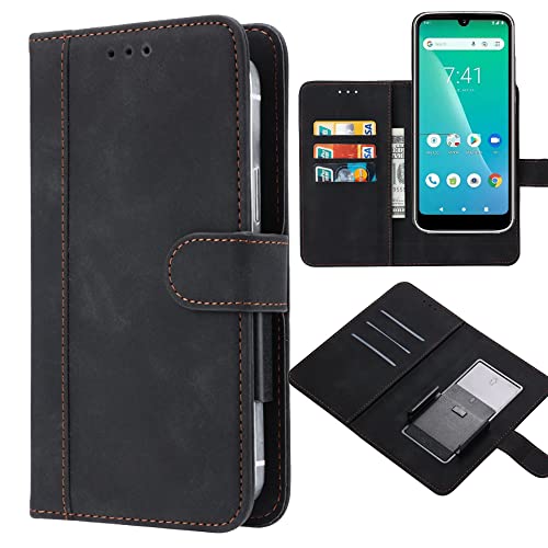 Ranyi Vortex Cellular CB68 Schutzhülle für Vortex Cellular CB68, universelle Schutzhülle aus PU-Leder mit Kreditkartenhalter, beweglichem Clip, magnetisch, Klapphülle für Vortex Cellular CB68 von Ranyi