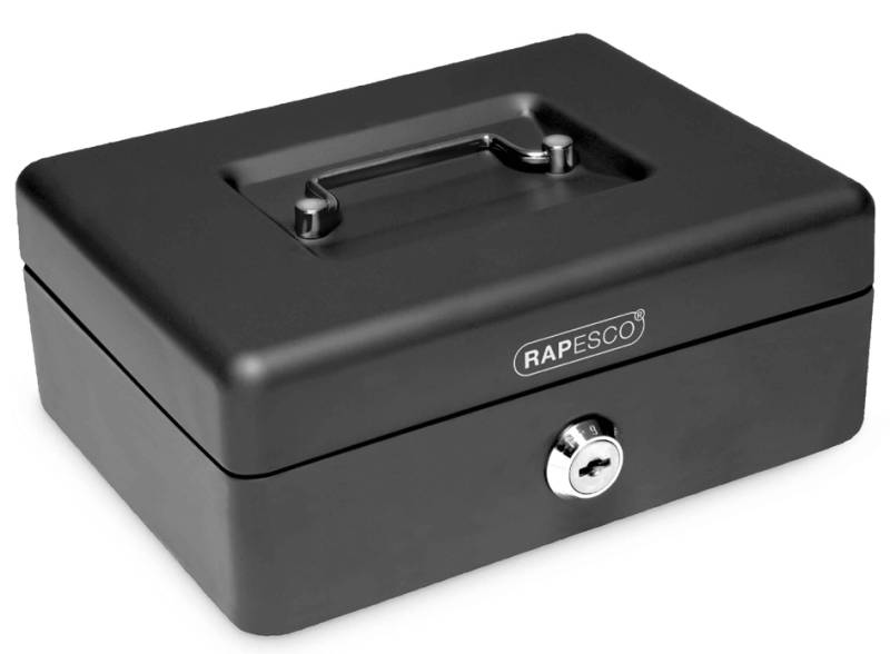 RAPESCO Geldkassette, Breite: 250 mm, schwarz von Rapesco