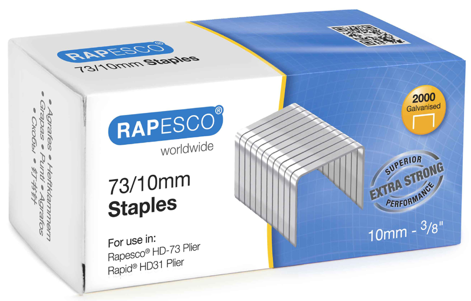 RAPESCO Heftklammern 73/10, verzinkt, galvanisiert von Rapesco