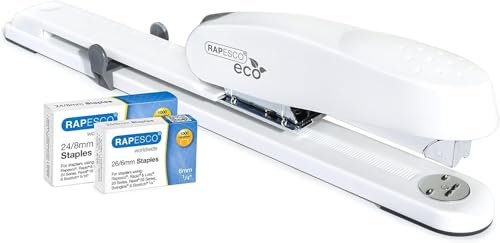 Rapesco 1481 ECO 790 Hochleistung Langarm-Heftgerät mit 2000 Heftklammern, 50 Blatt Kapazität, Weiß Rapesco 1481 ECO 790 Hochleistung Langarm-Heftgerät mit 2000 Heftklammern, 50 Blatt Kapazität, Weiß von Rapesco