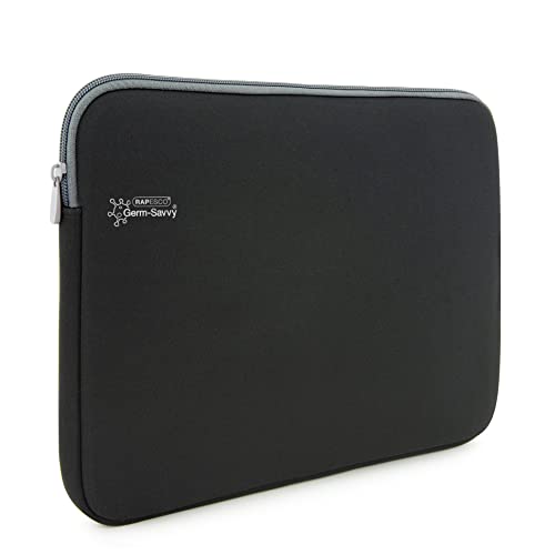 Rapesco 1691 Germ-Savvy Antibakteriell, 11,6“ Laptop Hülle, Schwarz von Rapesco