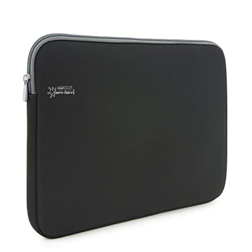 Rapesco 1693 Germ-Savvy Antibakteriell, 14“ Laptop Hülle, Schwarz von Rapesco