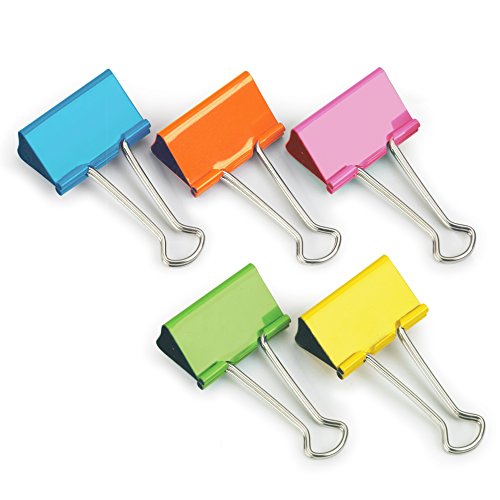 Rapesco FBC41COL 41mm Foldback Klammern, Sortierte Farben, 10 Stück Rapesco FBC41COL 41mm Foldback Klammern, Sortierte Farben, 10 Stück von Rapesco