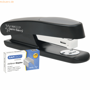 Rapesco Heftgerät Eco Sting Ray mit Heftklammern schwarz Rapesco Heftgerät Eco Sting Ray mit Heftklammern schwarz von Rapesco