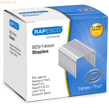 Rapesco Heftklammern 923/14mm VE=4x1000 Stück Rapesco Heftklammern 923/14mm VE=4x1000 Stück von Rapesco