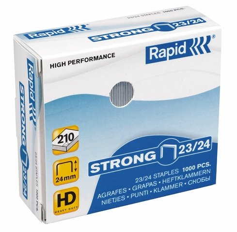 Rapid® Heftklammer, STRONG, 23/24, verzinkt (1.000 Stück), Sie erhalten 1 Packung á 1000 Stück von Rapid