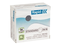 Rapid 24859800, Klammerpack, 24/6, 6 mm, 5000 Heftklammern, Silber, 37 mm von Rapid