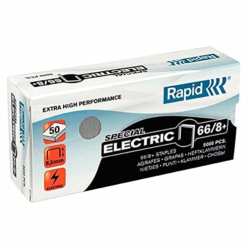 Rapid 24868000 Heftklammern 66/8mm+ Super Strong, verzinkt, 5000 Stück von Rapid