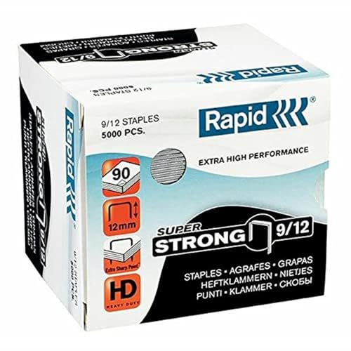 Rapid 24871400 Heftklammern 9/12mm Super Strong, verzinkt, 5000 Stück Rapid 24871400 Heftklammern 9/12mm Super Strong, verzinkt, 5000 Stück von Rapid
