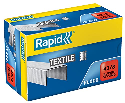 Rapid 24872300 Heftklammern 43/8mm Super Strong, verzinkt, 10000 Stück von Rapid