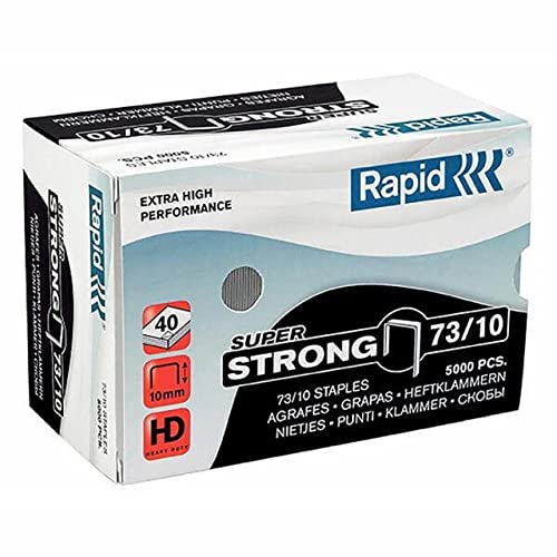 Rapid 24890400 Heftklammern 73/10mm Super Strong, verzinkt, 5000 Stück von Rapid