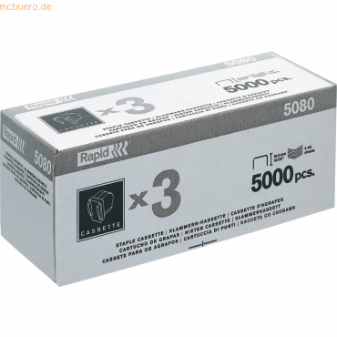 Rapid Heftklammerkassette für Elektrohefter Rapid 5080E VE=3x5000 Stüc Rapid Heftklammerkassette für Elektrohefter Rapid 5080E VE=3x5000 Stüc von Rapid