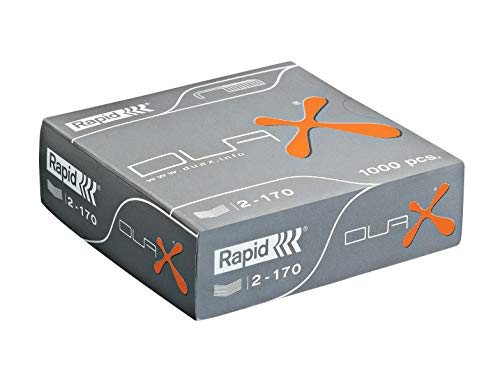 Rapid Heftklammern, 1.55 kg, 1000 Stück, Silber, 12.7 mm, Schweres Heftklammern für dicke Papiere, Kartonagen oder Baustoffe Rapid Heftklammern, 1.55 kg, 1000 Stück, Silber, 12.7 mm, Schweres Heftklammern für dicke Papiere, Kartonagen oder Baustoffe von Rapid