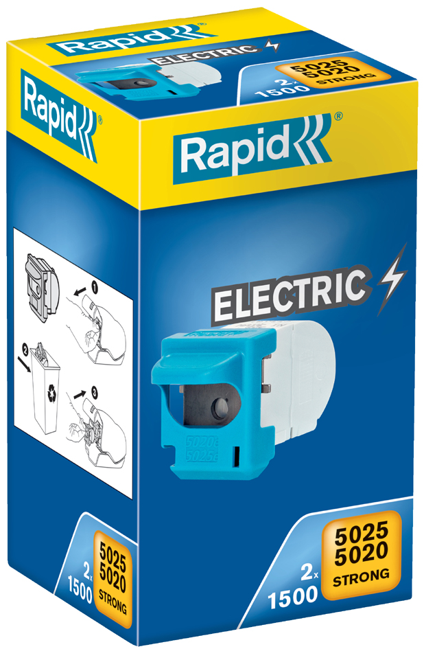 Rapid Heftklammern Klammer-Kassette 5080e, 3er Pack von Rapid